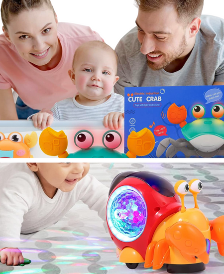 Keep your baby entertained with the perfect Crawling Crab Toy