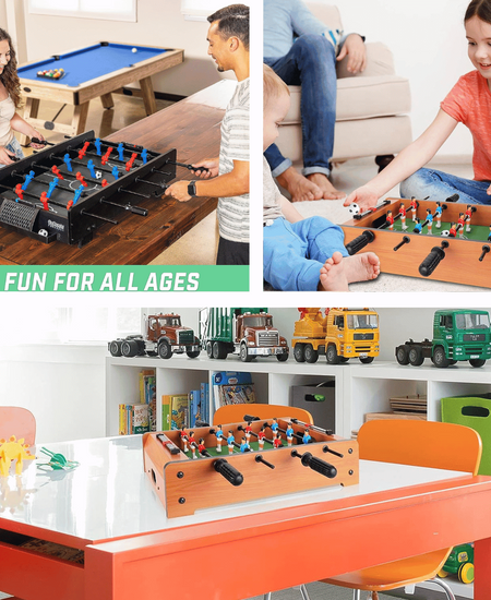 Take On The World (Or the Neighbors!) With A Compact Mini Foosball Table