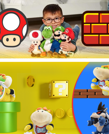 Bring the Mushroom Kingdom to life with Mario Plush!