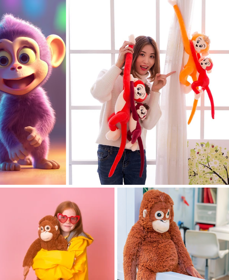 Unleash Your Inner Child with the Adorable Plush Monkey